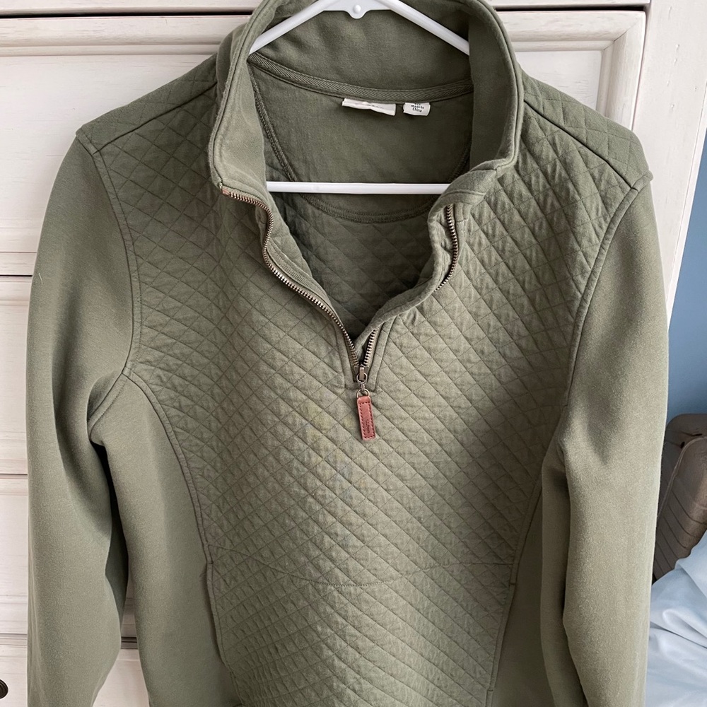 L.L. Bean Quilted Pullover